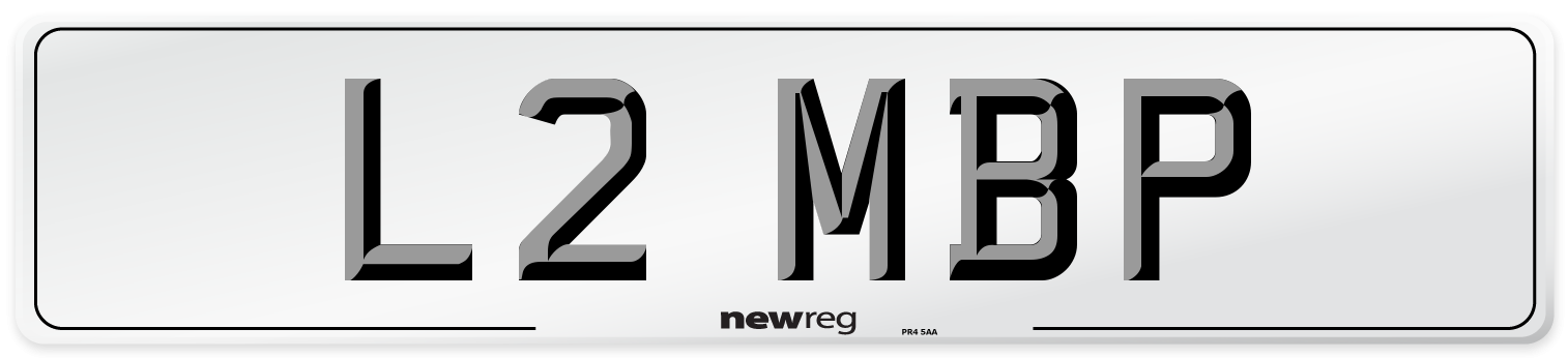 L2 MBP Number Plate from New Reg